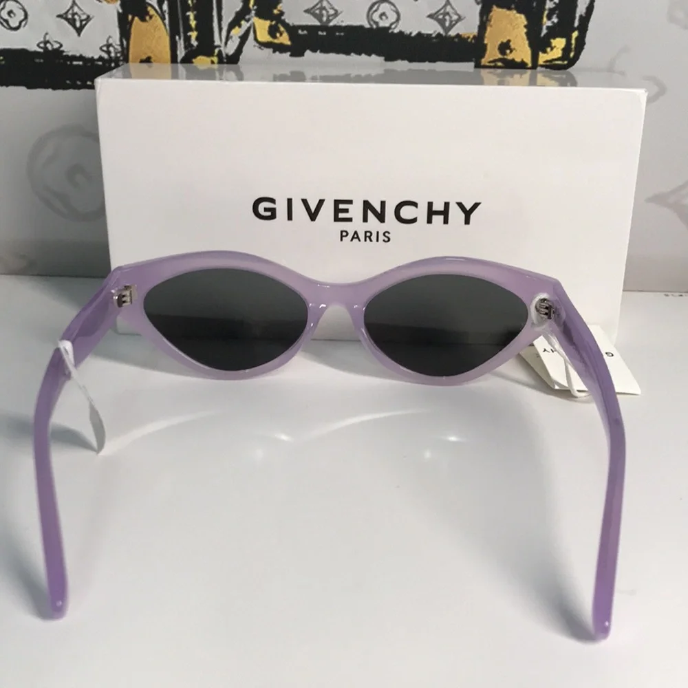 New Authentic Givenchy GV40025U Sunglasses – Purple Frame / Silver Mirror - Picture 7 of 15
